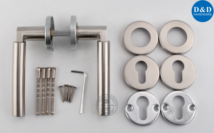 Antirust Investment Cast Solid Stainless Steel Lever Handle-D&D Hardware Антикоррозийное литое твердое колесо из нержавеющей стали с рукояткой D & D Hardware