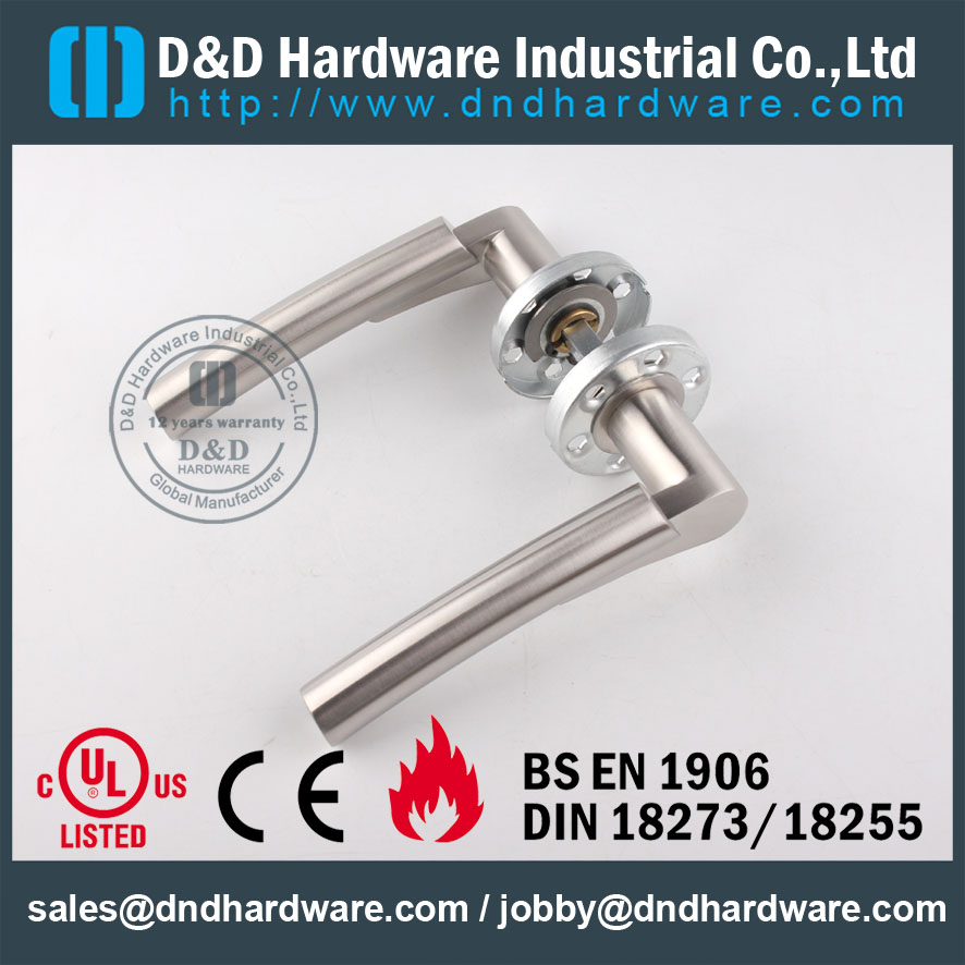 D&D Hardware-Cast Solid Door lever handle with CE DDSH017 D & D Аппаратная отливка из цельной дверной ручки с CE DDSH017