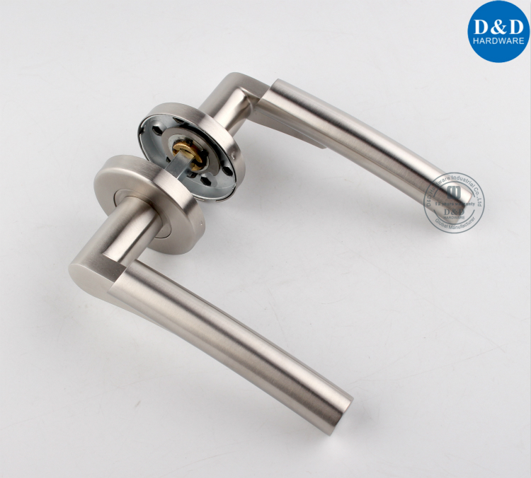 Cast Solid Stainless Steel Lever Handle-D&D Hardware Литая твердая рукоятка из нержавеющей стали