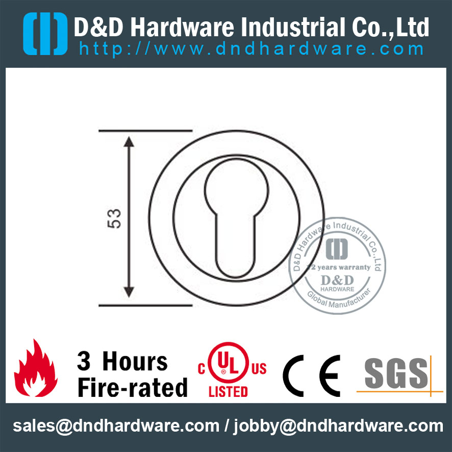 Cylinder Thread Type Escutcheon-D&D Hardware Тип цилиндра Тип резьбового соединения D-D & D