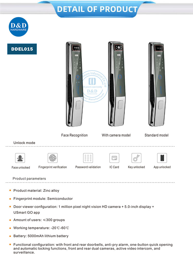 Smart Lock with Camera Умная блокировка с камерой
