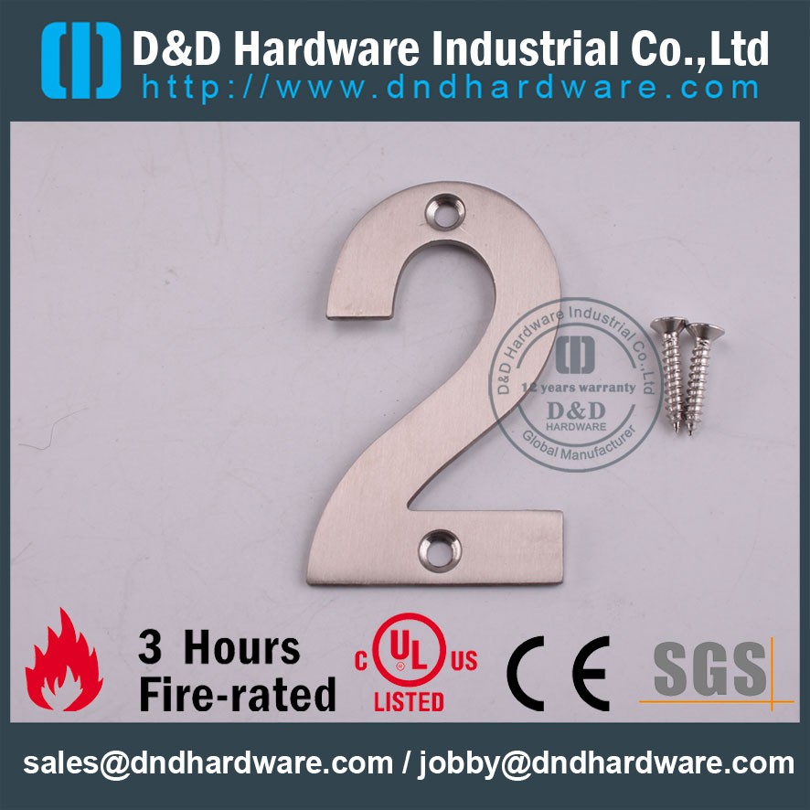 D & D Hardware-Construction Hardware SS304 Номерной знак DDSP013