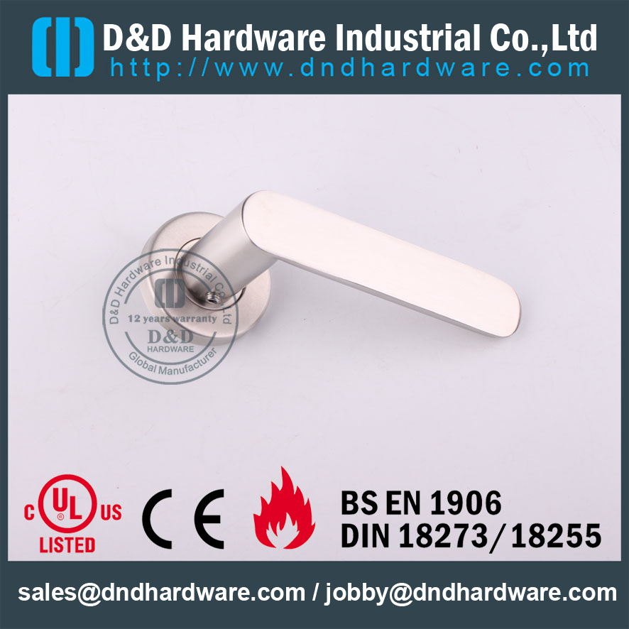 D & D Hardware-EN1906 Пожарная защита SS304 Дверная ручка DDSH009