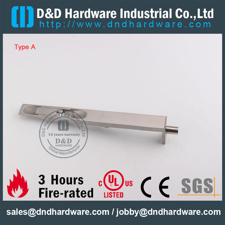 D & D Hardware-CE Огнестойкий болт для двери из нержавеющей стали DDDB001