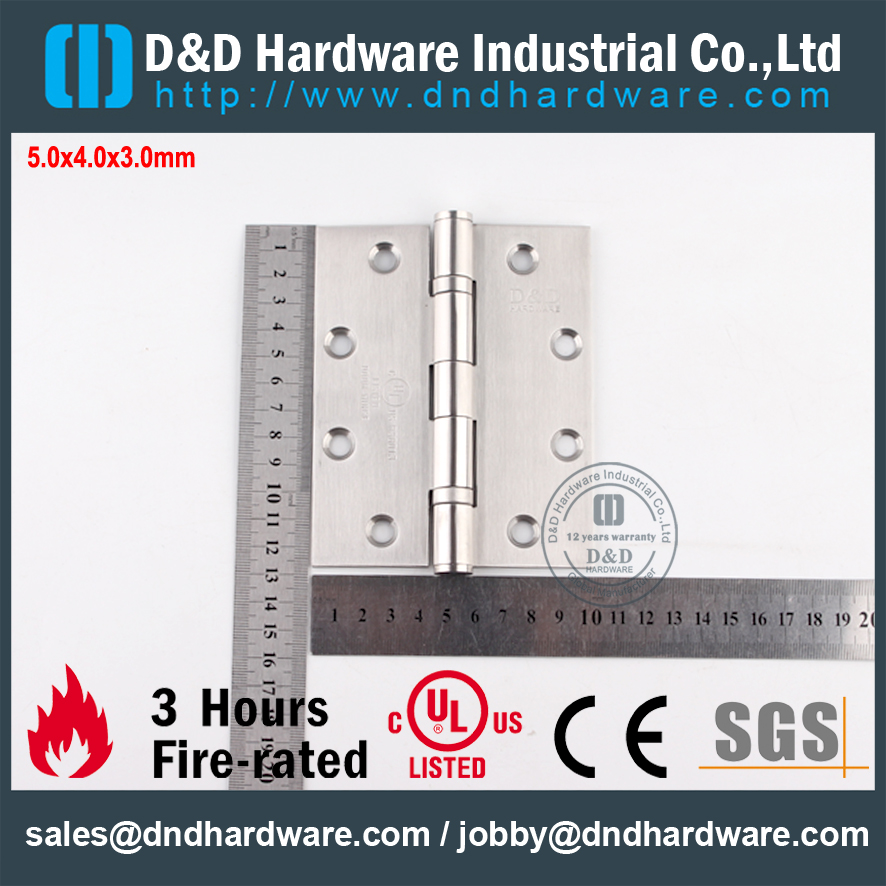 SS316, огнестойкость, UL, 2BB, Hinge-DDSS005-FR-5x4x3,0 мм