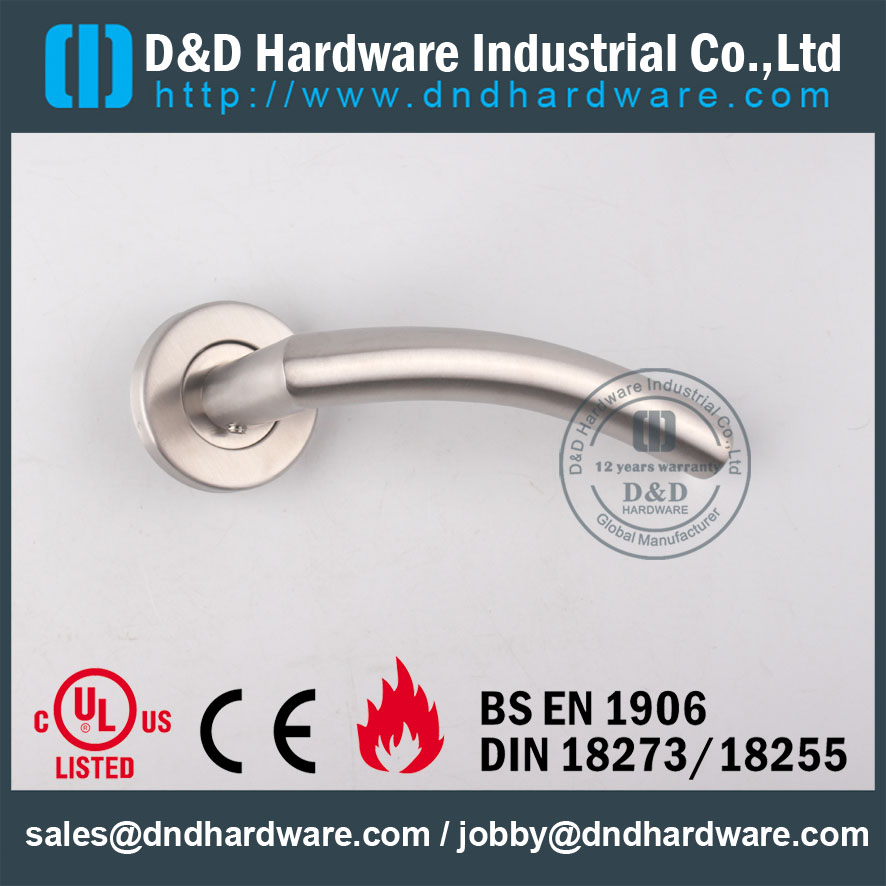 D & D Hardware-SS304 Полая дверная ручка с сертификатом пожарной безопасности DDTH008