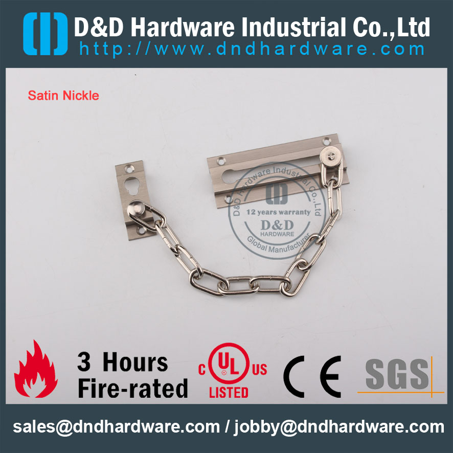 D & D Hardware-Wholesale Grade SS304 Дверная цепь DDDG005