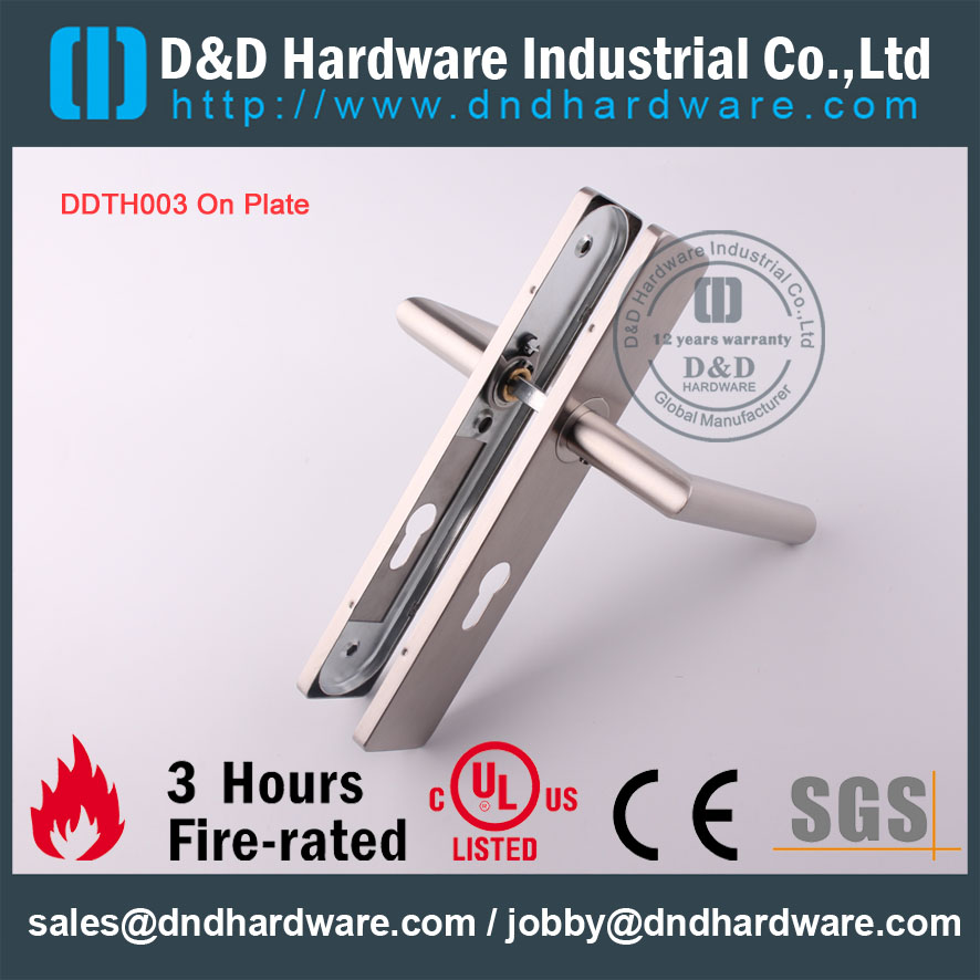 D & D Hardware-Wholesale Grade SS304 Ручка рычага на пластине DDTP004