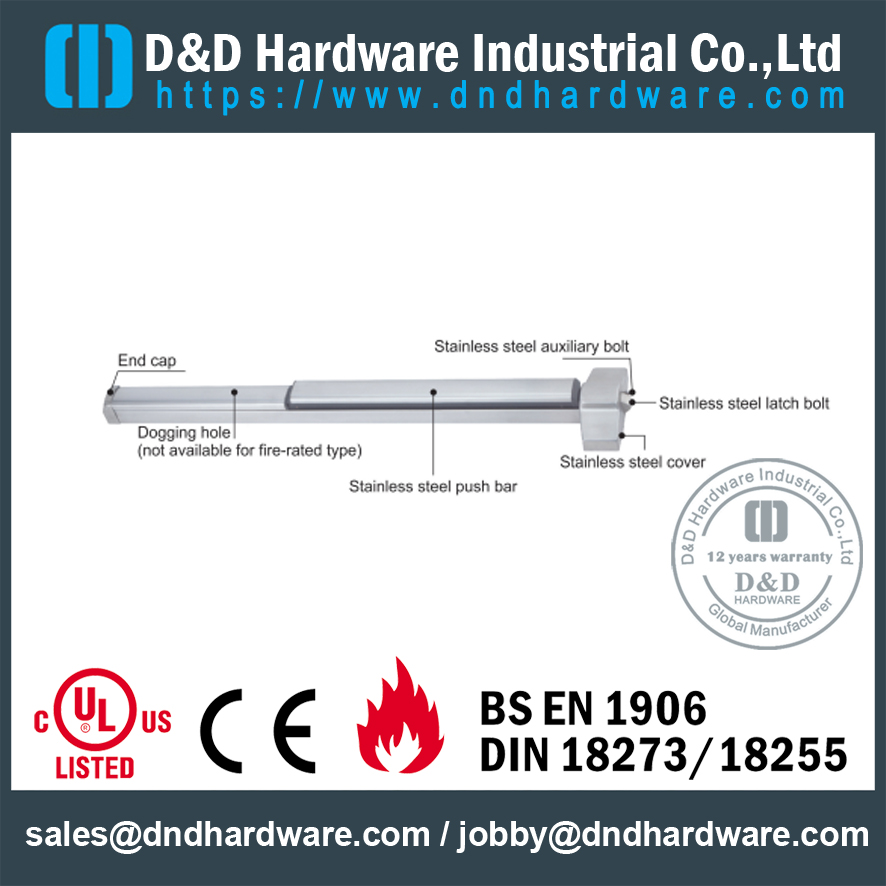 SS304 Panic Bar Controlled-DDPD009