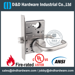 SS304 Врезной дверной замок ANSI-DDAL01 F01