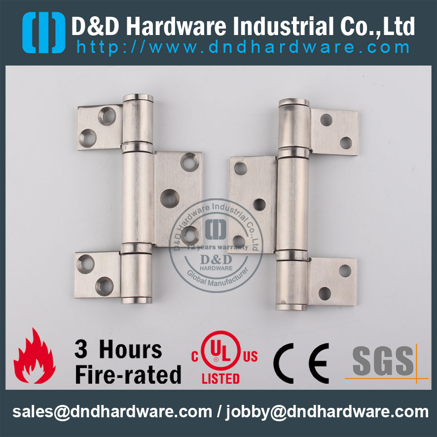 D & D Hardware-CE сертификат Огонь Номинал три листа шарнира DDSS042