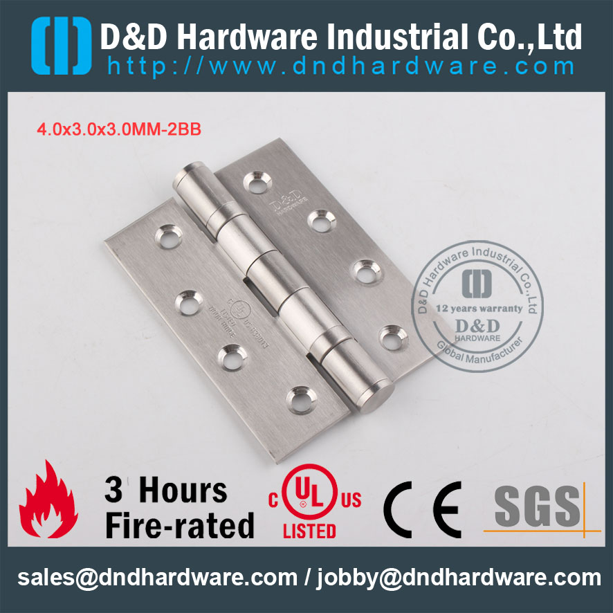 D & D Hardware-ul Нержавеющая сталь 4x3x3-2BB Дверной шарнир DDSS001
