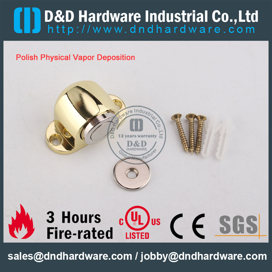 D & D Оборудование-SS304 Польский PVD Магнитный дверной пробкой DDDS031