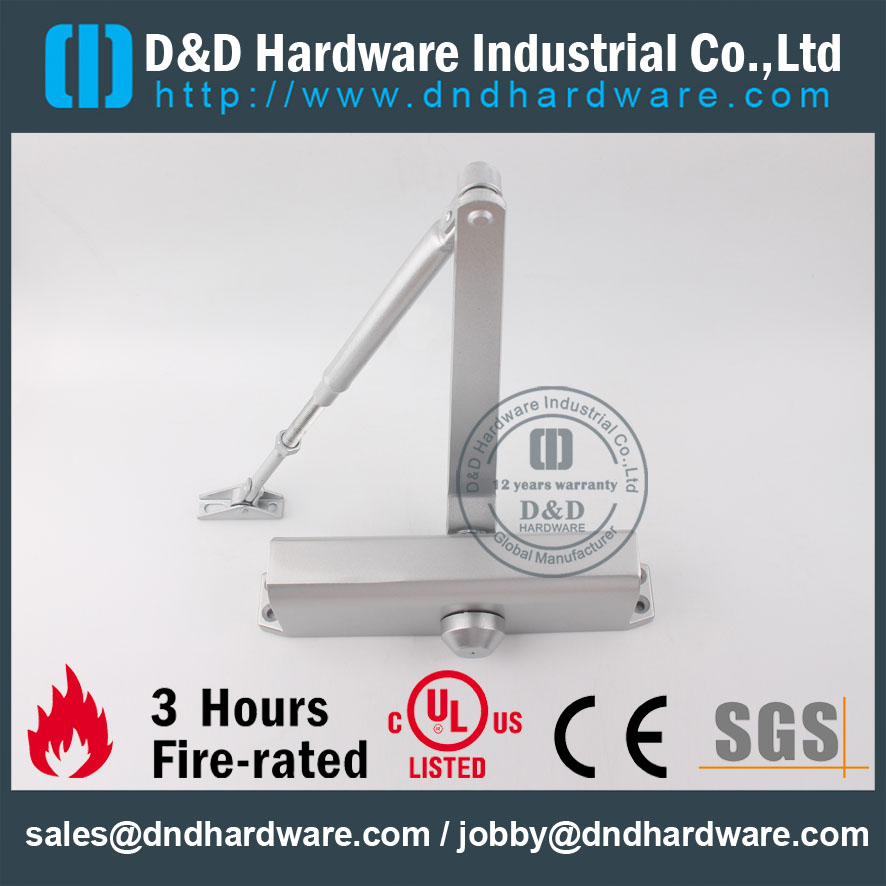 D & D Hardware-UL Standard Алюминиевый дверной доводчик DDDC-074