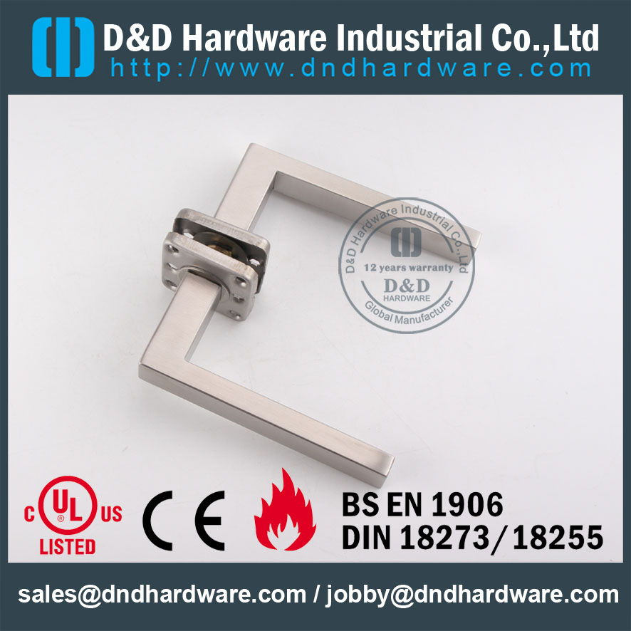 D & D Hardware-SS304 Квадратная ручка рычага трубки DDTH020