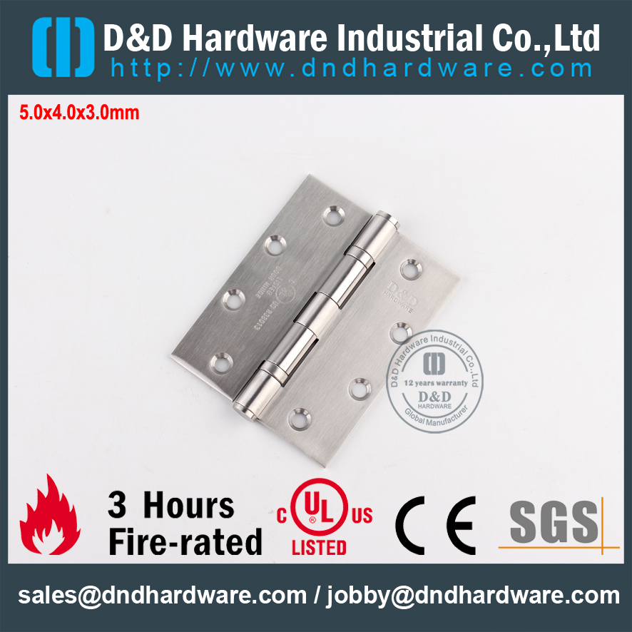 SS316, огнестойкость, UL, 2BB, Hinge-DDSS005-FR-5x4x3,0 мм