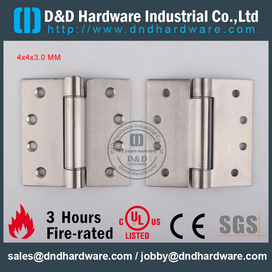 D & D аппаратно-дверные аксессуары SS304 Spring Hinger DDSS033