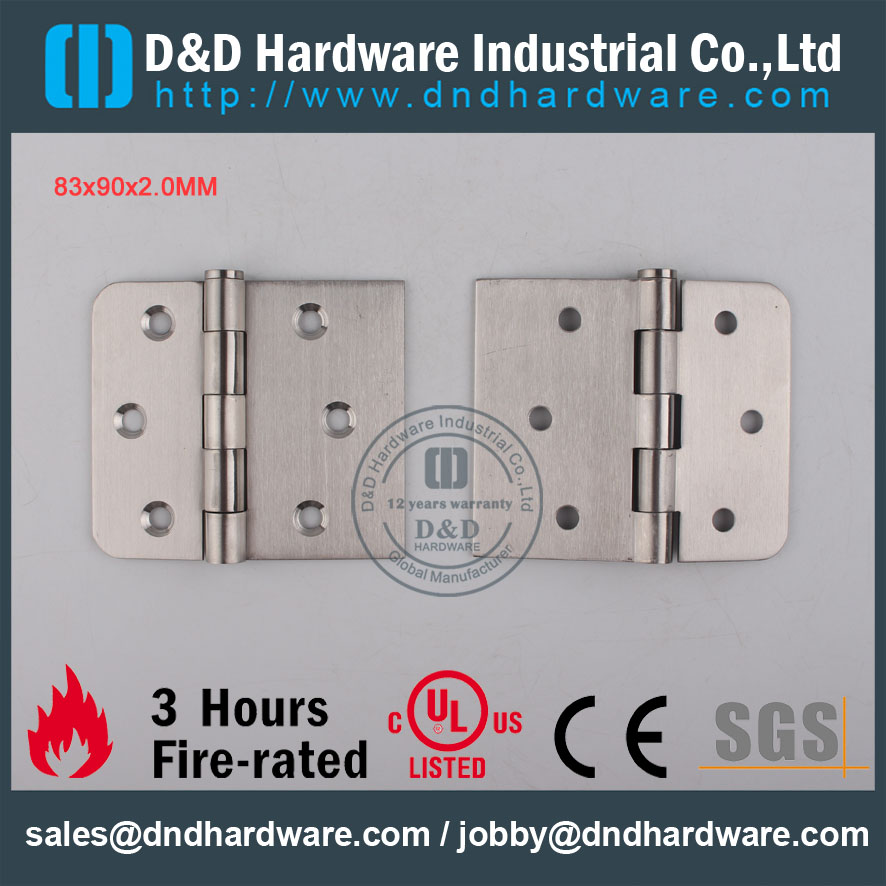 D & D Hardware-Fire Номинальная Оценка SS304 Двери Нержавеющая Сталь DDSS010