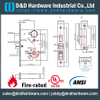 UL ANSI класс 1 SS304 Противопожарный врезной деревянный дверной замок-DDAL20 F20