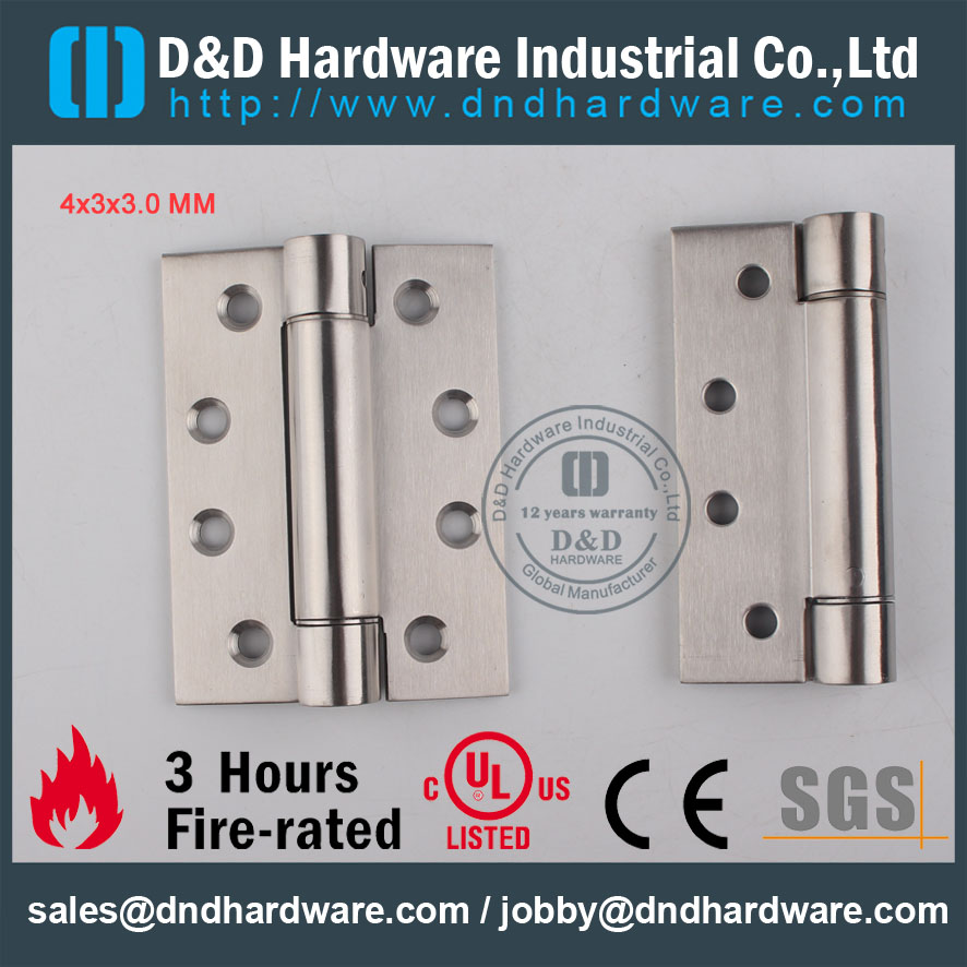D & D Hardware-Fire Rated Door Door One Action Spring Hinger DDSS033