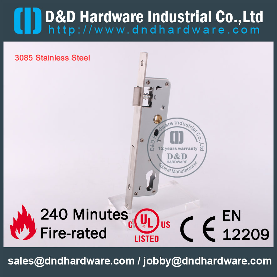 D & D Hardware-Оптовая продажа 3085 сорт SS304 Mortise Lock DDML021