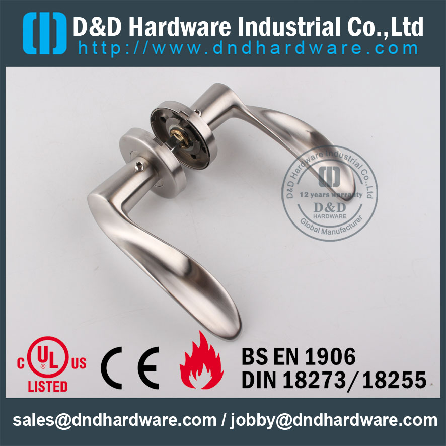D & D Hardware-Fire Rated SS304 Твердая ручка рычага DDSH006