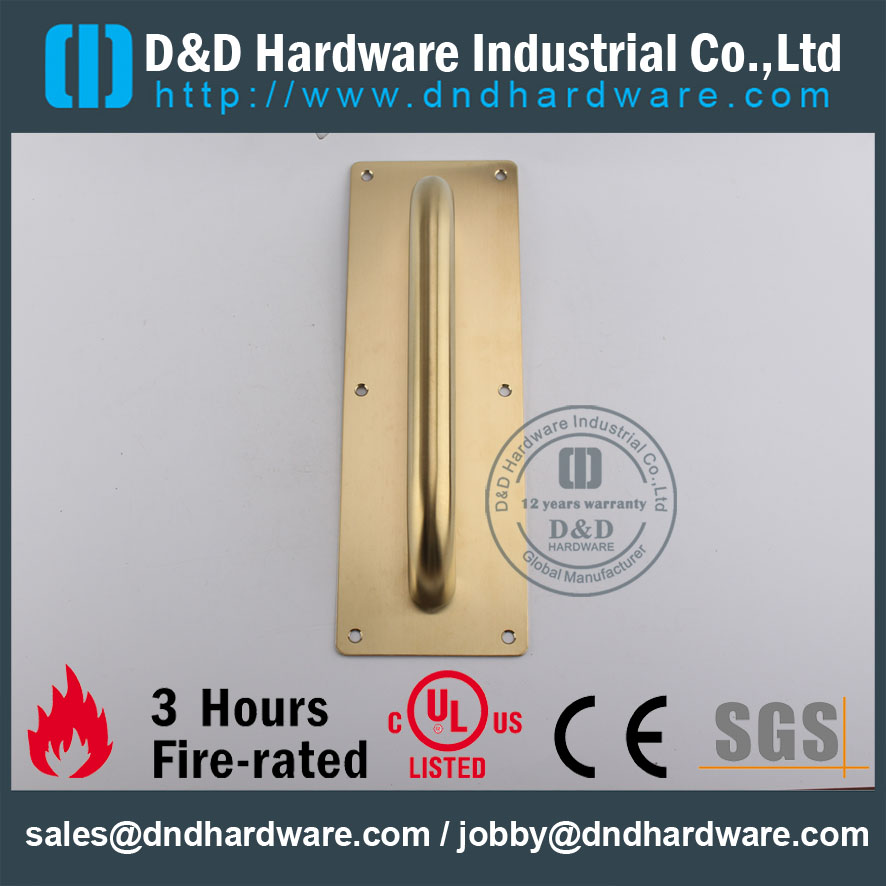 D & D Hardware-Europe Design PVD SS304 Тяговая рукоятка для деревянных дверей DDPH023