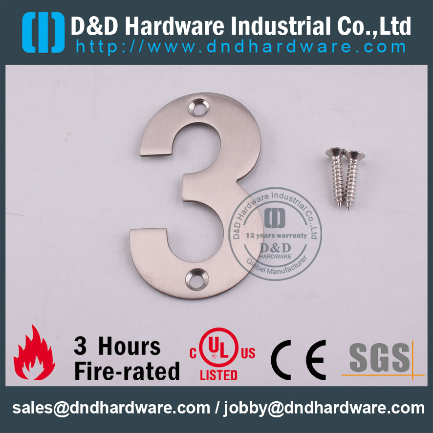 D & D Hardware-SS304 Дверные аксессуары Номерной знак DDSP013