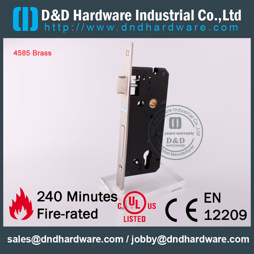D & D Hardware-Euro Внутренняя латунная дверь оборудования для аппаратного замка DDML016