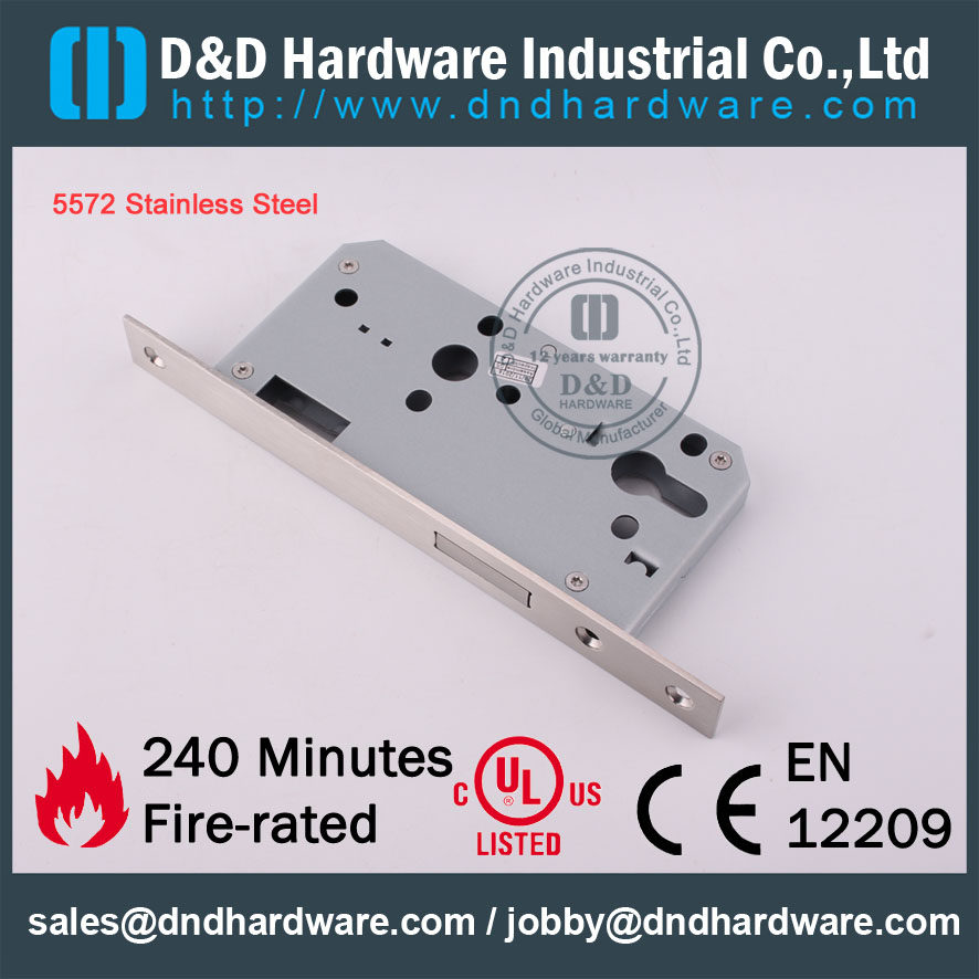 D & D Hardware-SS304 Дверные аксессуары Огонь Номинальные замок DDML013