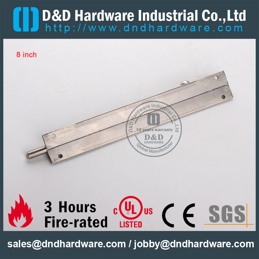 D & D Hardware-Wholesale Grade SS304 Болт для деревянных дверей DDDB024