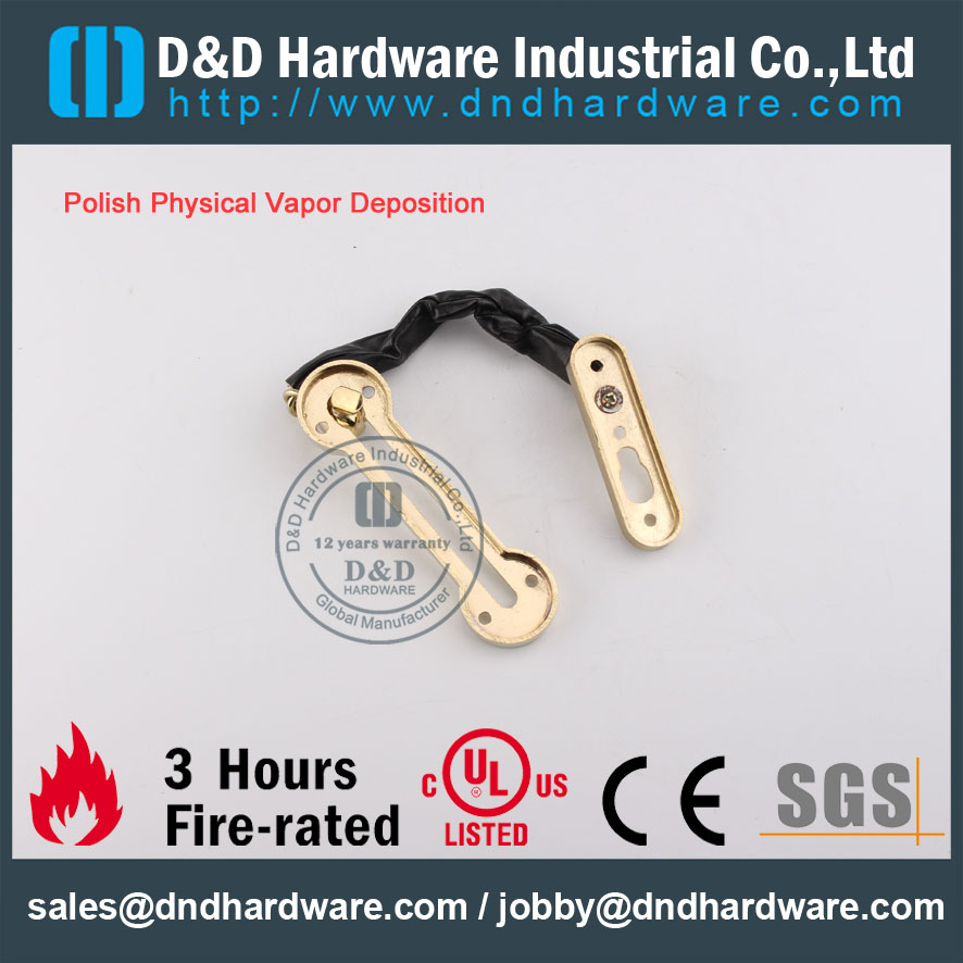 D & D Hardware-CE Сертификат Огнестойкая цепь двери DDDG003