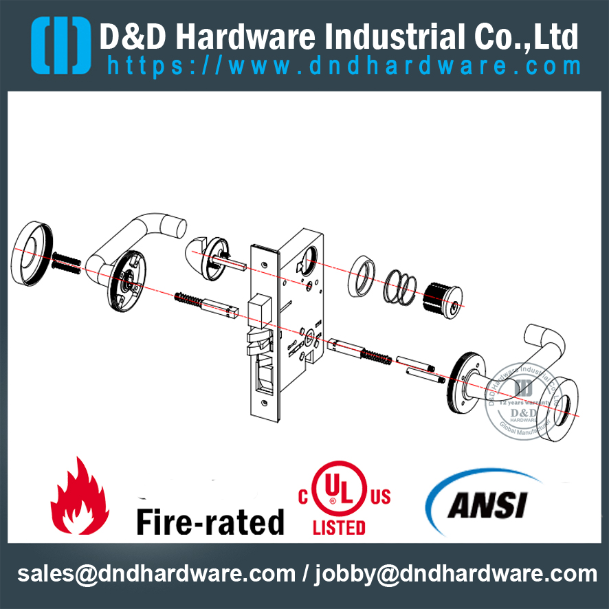 Набор секретных замков ANSI SS304 Grade 1-DDAL22 F22