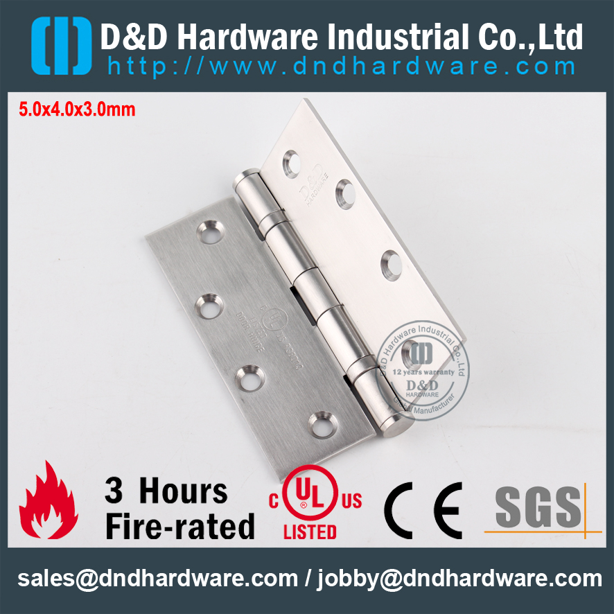 SS316, огнестойкость, UL, 2BB, Hinge-DDSS005-FR-5x4x3,0 мм