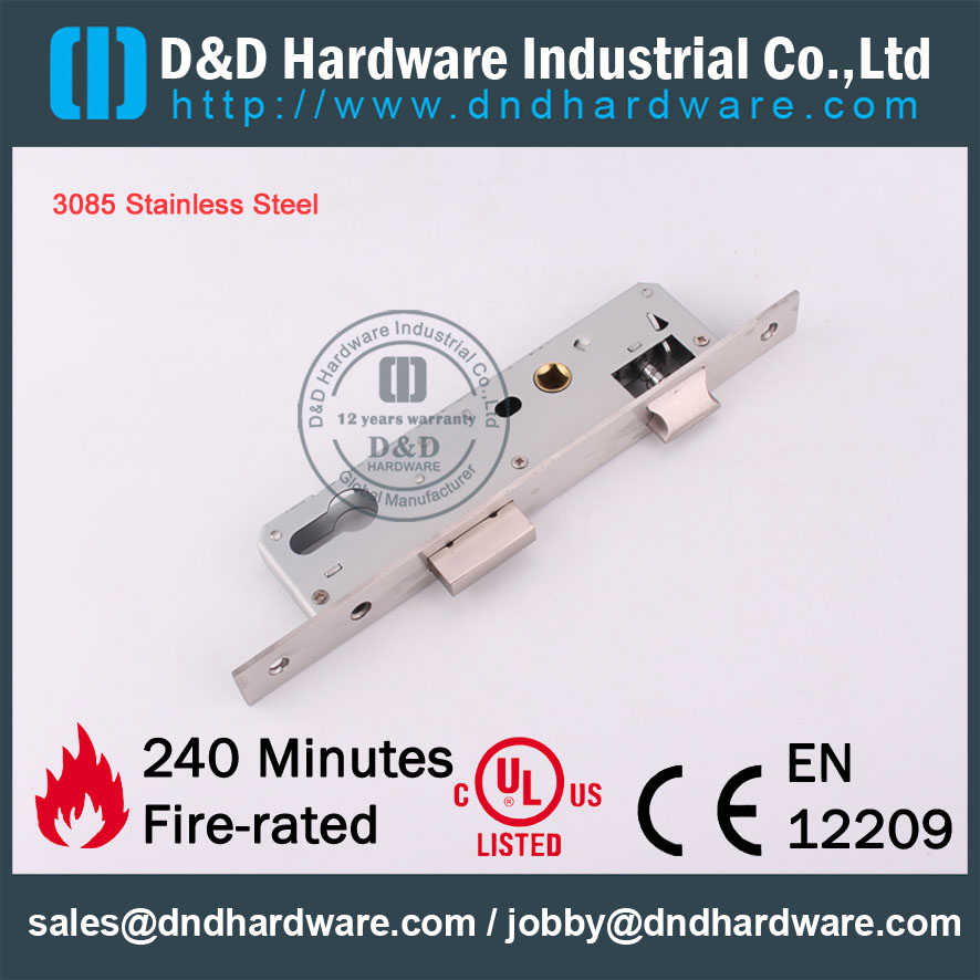 D & D аппаратно-нержавеющая сталь 3085 Mortise Lock DDML021