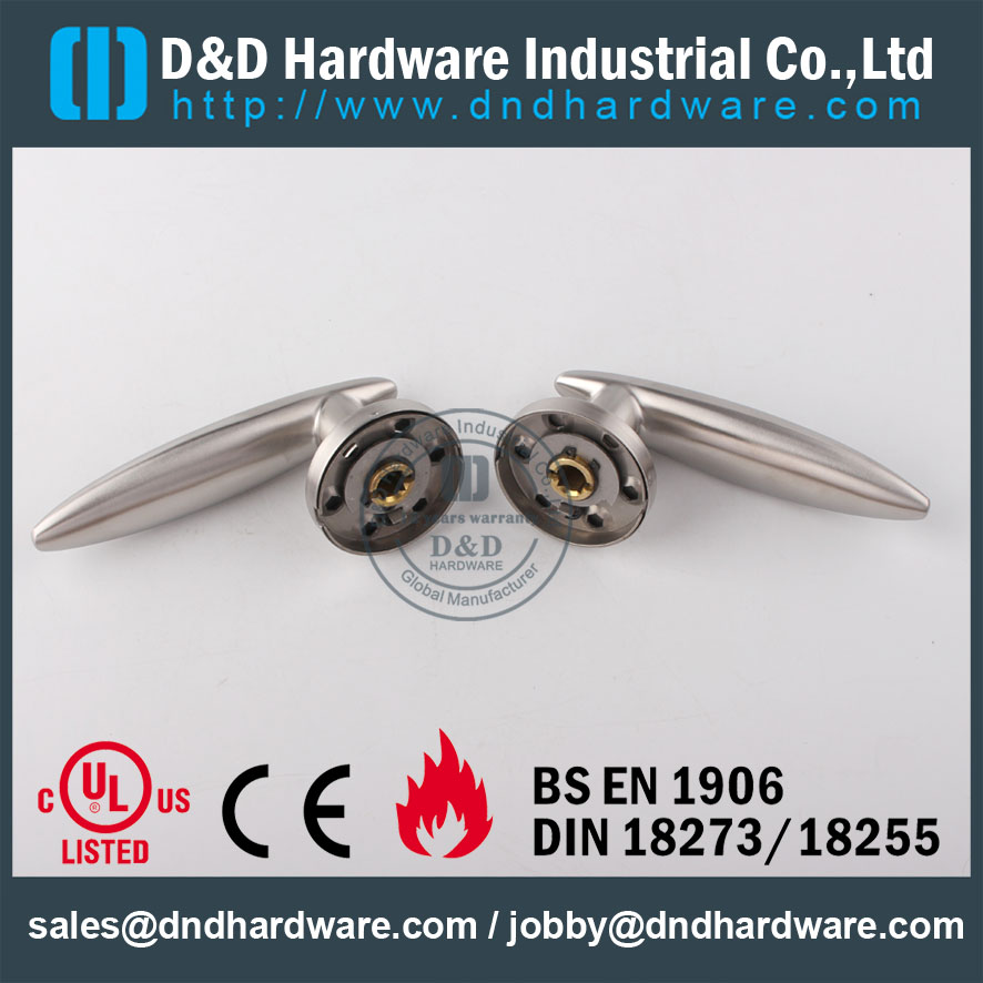 D & D Hardware-UL Стандарт SS304 сплошная дверная ручка DDSH020