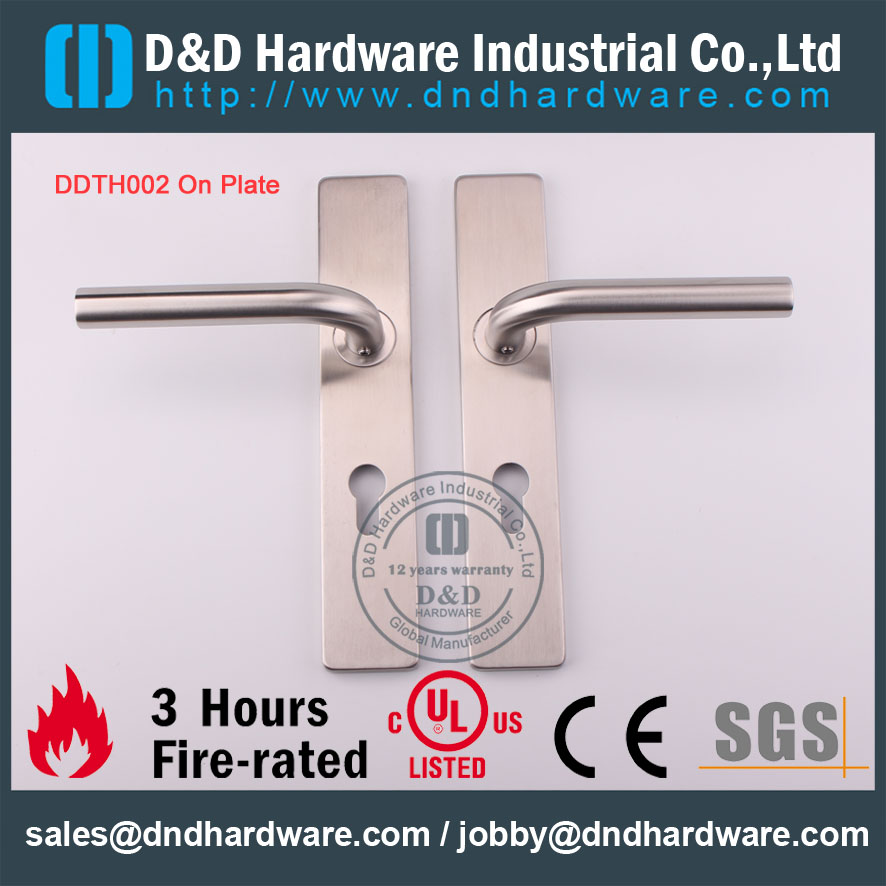 D & D Hardware-grade SS304 Декоративная рукоятка рычага управления на пластине DDTP004