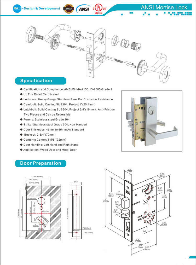 ANSI Mortise Lock-D & D (2)