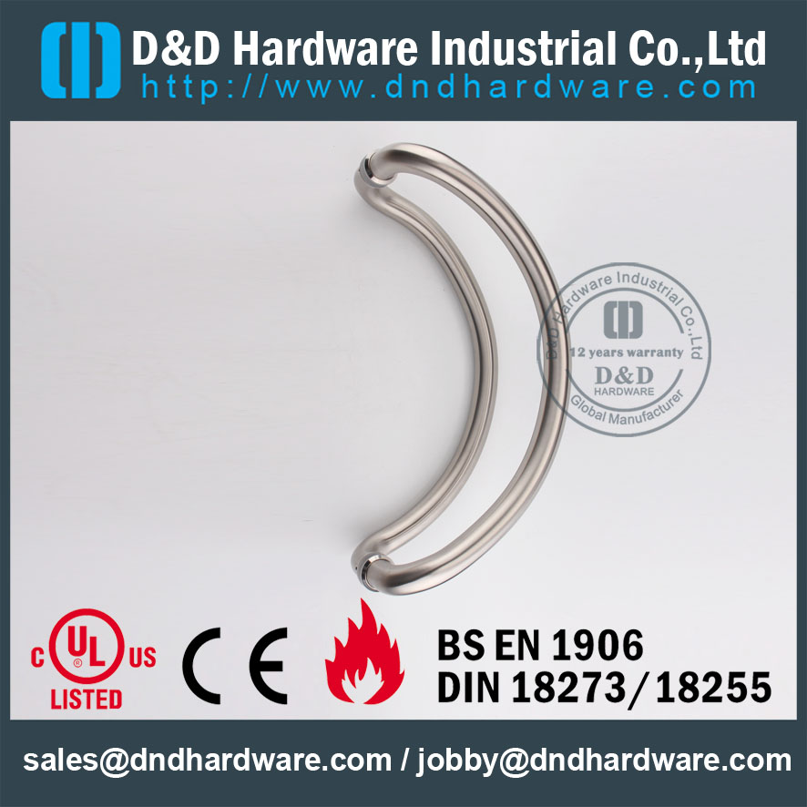 D & D Hardware-Europe Grade 304 Стеклянная дверная ручка DDPH006