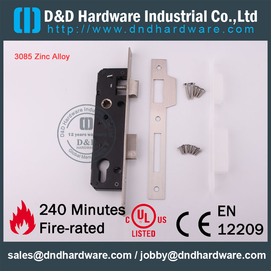 D & D аппаратно-декоративный дизайн цинковый сплав 3085 Mortise Lock DDML016