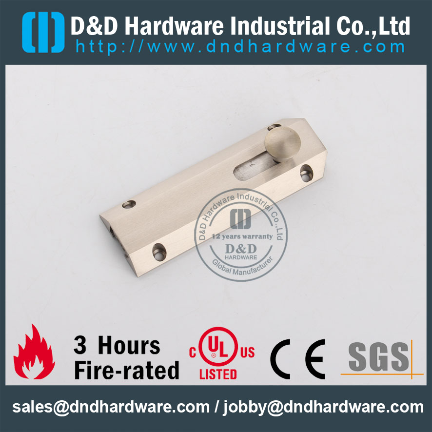 D & D Скобяные изделия IronMongery SS304 Болт для деревянных дверей DDDB017
