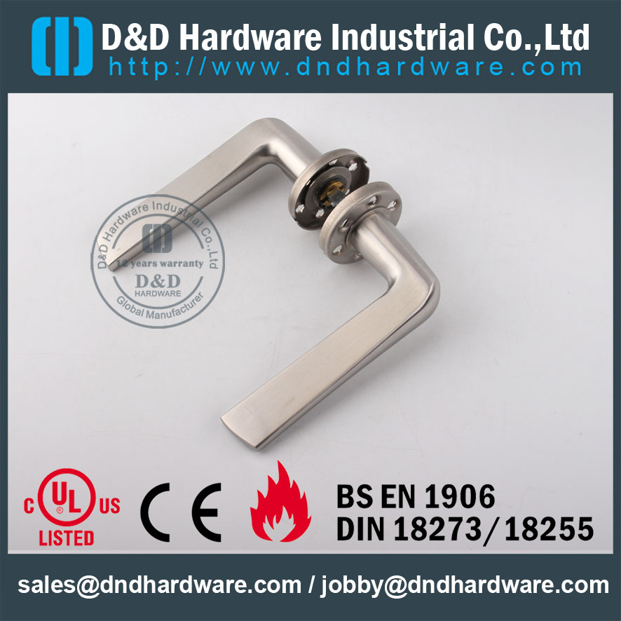 D & D Hardware-Fire Номинальная SS304 сплошная дверная ручка DDSH022