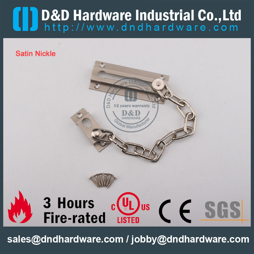 D & D Скобяные изделия IronMongery SS304 Дверная цепь DDDG005