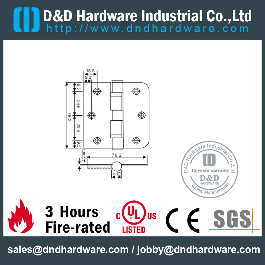 SS316 Архитектурное оборудование Петли-DDSS059