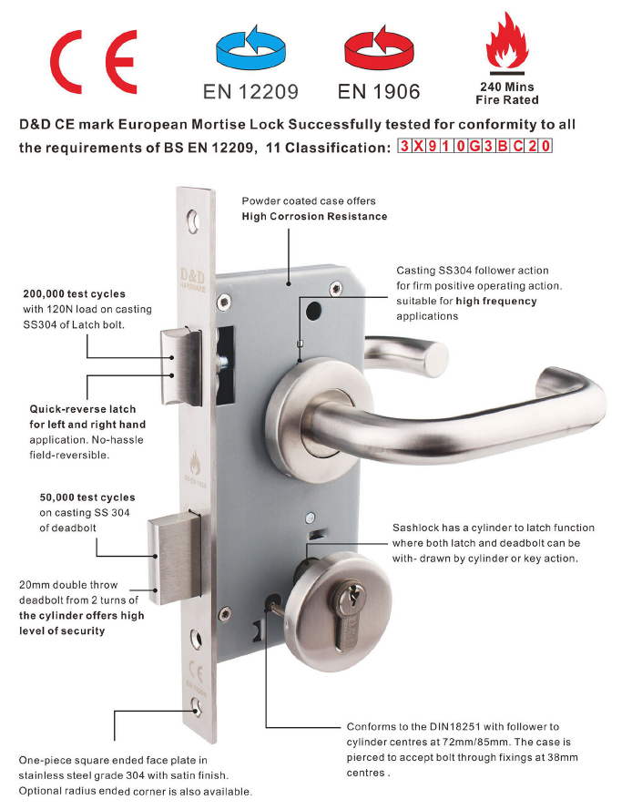 Mortise Lock-D & D оборудование