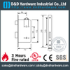 Недоверной сталь 304 Mortice Lock для ванной комнаты/WC Door-DDML006 