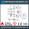 DDBH014-Твердый латунный прямоугольный флеш-шарнир для деревянной двери