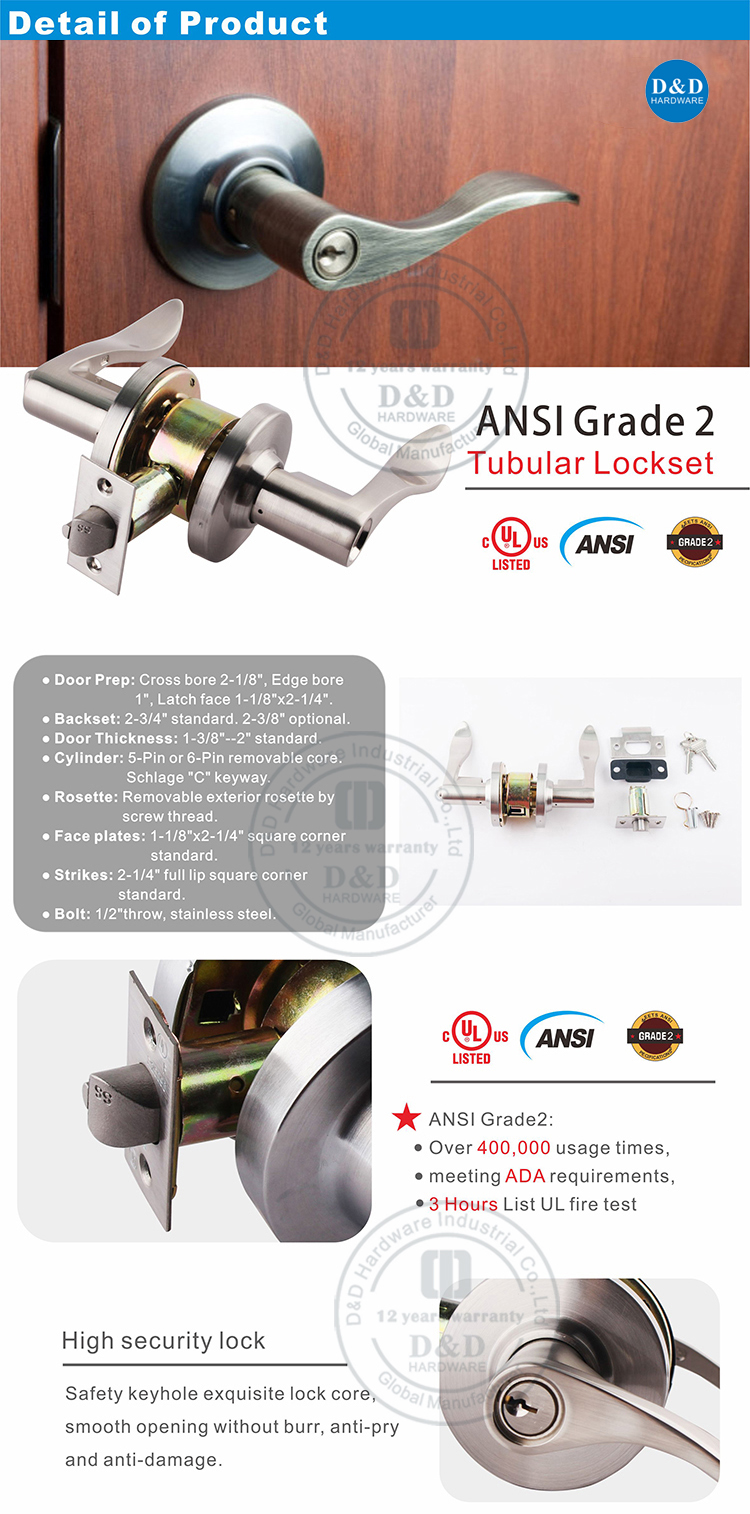 ANSL TUBLOY LOCKSET-DDLK010-D & D Оборудование для оборудования