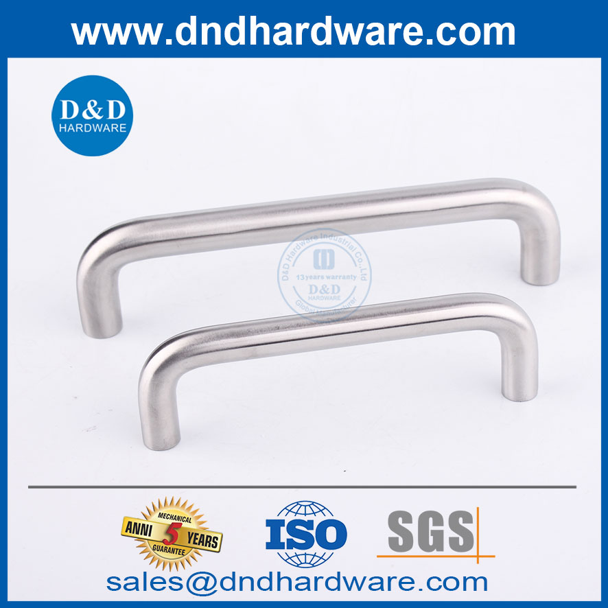 304 нержавеющая сталь D Shape Silver Murniture Handle для шкафа DDFH003