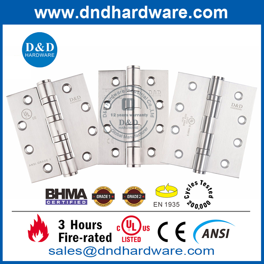 Сертифицированная UL нержавеющая сталь 201 дверная петля для противопожарных дверей-DDSS003-FR